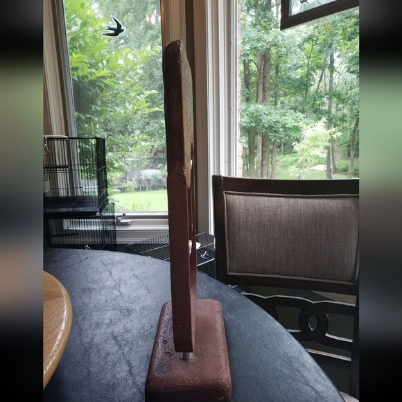 Stone & Metal Face Sculpture - Picture 3 of 8